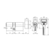 Цилиндровый механизм Fuaro (Фуаро) (R602/90) R6002Knob 90 mm (35+10+45) с вертушкой, схема