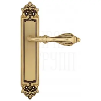 Дверная ручка Venezia 'ANAFESTO' на планке PL96 французское золото