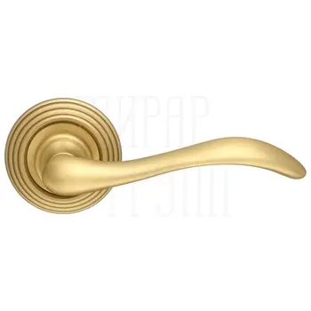 Дверная ручка Extreza 'Agata' (Агата) 310 на круглой розетке R05 матовое золото