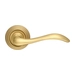 Дверная ручка Extreza "Agata" (Агата) 310 на круглой розетке R05, матовое золото
