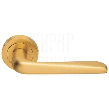 Дверные ручки на розетке Morelli Luxury 'Petra' матовое золото