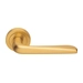 Дверные ручки на розетке Morelli Luxury "Petra", матовое золото