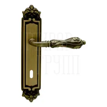 Дверная ручка на планке Melodia 229/229 'Libra' матовая бронза (key)