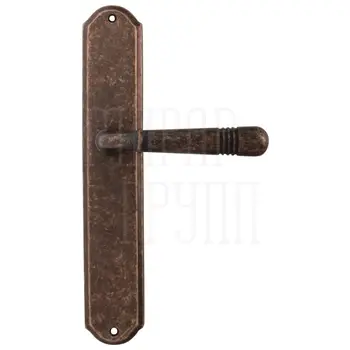 Дверная ручка на планке Melodia 293/131 'Alpha' античная бронза