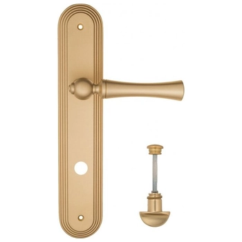 Дверная ручка Fratelli Cattini 'FOGGIA' на планке PL288 матовая латунь (wc-2)