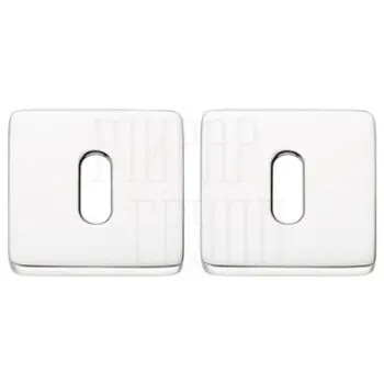 Накладки на квадратной розетке под кабинетный ключ Colombo PT 13 полированный хром