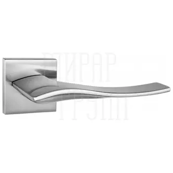 Дверные ручки Renz (Ренц) 'Латина' INDH 322-03 slim на квадратной розетке матовый никель