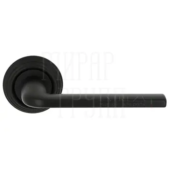 Дверная ручка Extreza 'Terni' (Терни) 320 на круглой розетке R05 черный