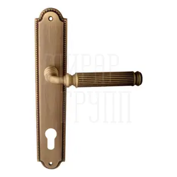 Дверная ручка на планке Melodia 290/458 'Ranja' матовая бронза (cyl)