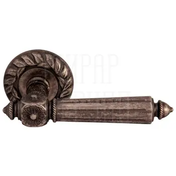 Дверная ручка на розетке Melodia 246 (60) 'Nike' античное серебро