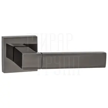 Дверные ручки Puerto (Пуэрто) INAL 521-03 на квадратной розетке черный никель