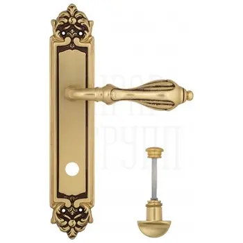 Дверная ручка Venezia 'ANAFESTO' на планке PL96 французское золото (wc)