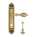 Дверная ручка Venezia "ANAFESTO" на планке PL96, французское золото (wc)