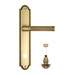 Дверная ручка Venezia 'IMPERO' на планке PL98, французское золото (wc-4)