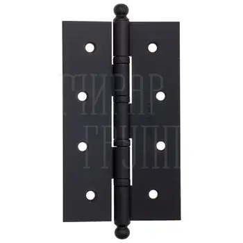 Дверная петля универсальная с круглым колпачком Fratelli Cattini CR152 152x90x3 матовый черный