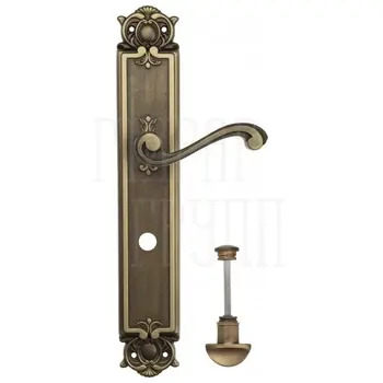 Дверная ручка Venezia 'VIVALDI' на планке PL97 матовая бронза (wc)