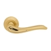 Дверная ручка на розетке Mandelli 'Cloe' 1011, матовое золото + золото