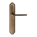 Дверная ручка Extreza "TERNI" (Терни) 320 на планке PL03, матовая бронза