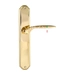 Дверная ручка Extreza "CALIPSO" (Калипсо) 311 на планке PL01, полированное золото