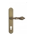 Дверная ручка Venezia 'MONTE CRISTO' на планке PL02, матовая бронза (cyl)