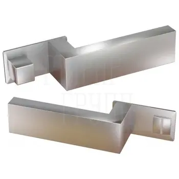 Дверная ручка Fratelli 'NM-599' 4 на прямоугольной розетке матовый хром