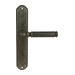 Дверная ручка Extreza 'BENITO' (Бенито) 307 на планке PL01, античное серебро (pass)
