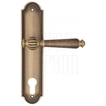 Дверная ручка Fratelli Cattini 'MARANI' на планке PL248 матовая бронза (cyl)