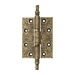 Дверная петля универсальная латунная с узором Venezia CRS011 102x76x4, матовая бронза