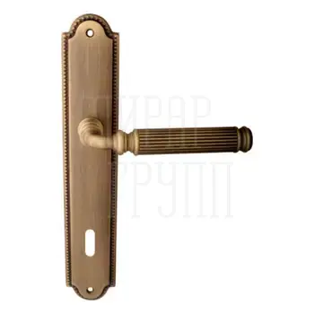 Дверная ручка на планке Melodia 290/458 'Ranja' матовая бронза (key)