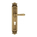 Дверная ручка Venezia "VIGNOLE" на планке PL97, матовая бронза (cyl)