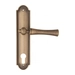 Дверная ручка Fratelli Cattini "FOGGIA" на планке PL248 , матовая бронза (cyl)