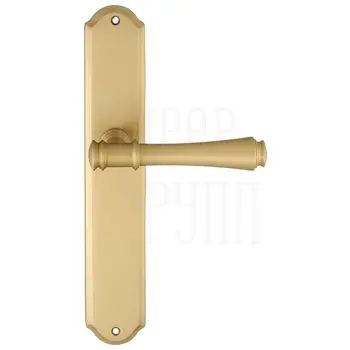 Дверная ручка Extreza 'PIERO' (Пиеро) 326 на планке PL01 матовое золото