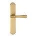 Дверная ручка Extreza 'PIERO' (Пиеро) 326 на планке PL01, матовое золото (pass)