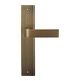Дверная ручка Extreza Hi-Tech 'SOUND' (Саунд) 106 на планке PL11, матовая бронза (cyl)