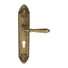 Дверная ручка Venezia "CLASSIC" на планке PL90, матовая бронза (cyl)