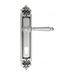 Дверная ручка Venezia 'PELLESTRINA' на планке PL96, натуральное серебро (cyl)