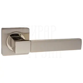 Дверные ручки Puerto (Пуэрто) INAL 521-02 на квадратной розетке матовый никель + никель