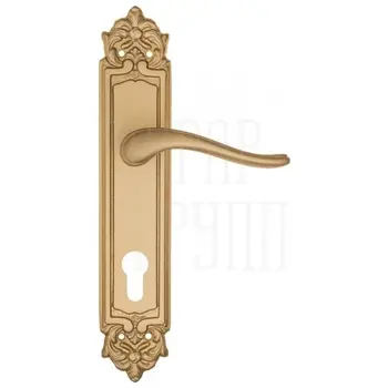 Дверная ручка Fratelli Cattini 'LAVERA' на планке PL96 матовая латунь (cyl)
