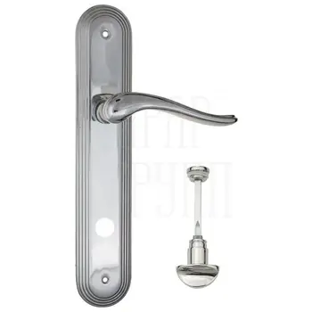 Дверная ручка Fratelli Cattini 'LAVERA' на планке PL288 полированный хром (wc-2)