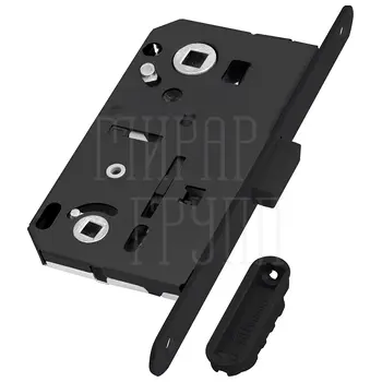 Замок Bonaiti (Бонаити) межкомнатный магнитный под WC B-FORTY N62 с отв. пл. F45 (190 мм) матовый черный