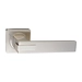 Дверные ручки Renz (Ренц) 'Катания' INDH 301-02 на квадратной розетке, никель матовый/никель блестящий