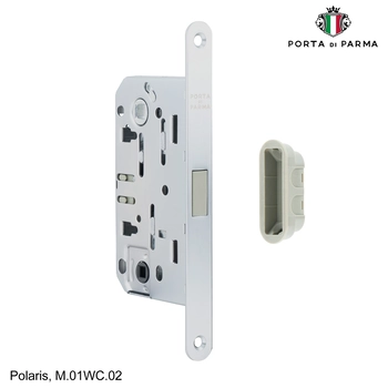 Защелка врезная магнитная под фиксатор PORTA DI PARMA Polaris матовый хром