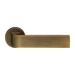 Дверная ручка Extreza Hi-Tech 'Sound' (Саунд) 106 на круглой розетке R16, матовая бронза