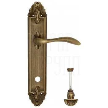 Дверная ручка Venezia 'ALESSANDRA' на планке PL90 матовая бронза (wc-4)