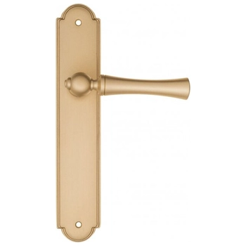 Дверная ручка Fratelli Cattini 'FOGGIA' на планке PL257 матовая латунь