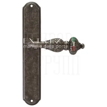 Дверная ручка Extreza 'TESLA' (Тесла) 315 на планке PL01 античное серебро