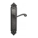 Дверная ручка Venezia "VIVALDI" на планке PL96, античное серебро