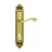 Дверная ручка на планке Melodia 225/229 'Cagliari', полированная латунь (key)