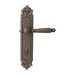 Дверная ручка на планке Melodia 235/229 "Mirella", античное серебро (wc)