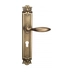 Дверная ручка Venezia "MAGGIORE" на планке PL97, матовая бронза (cyl)
